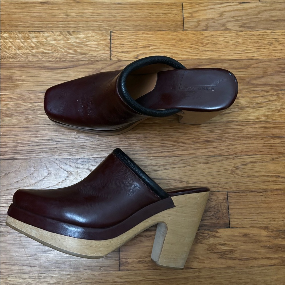 RACHEL COMEY Dakota clogs burgundy size 38